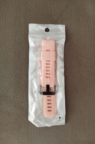Correa reloj silicona rosa 20 mm NUEVA 