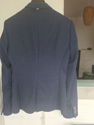 americana Massimo Dutti azul talla S