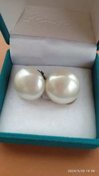 Orecchini clips perla vintage