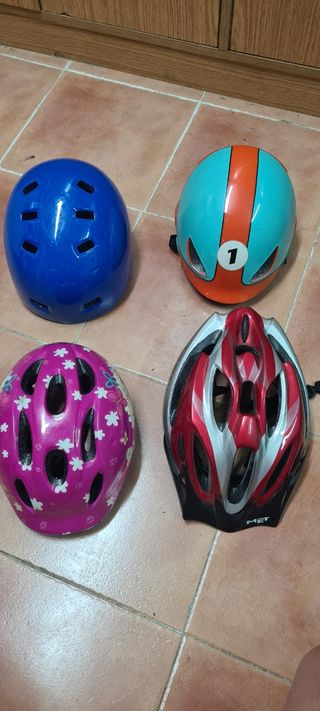 4 Cascos bici niños