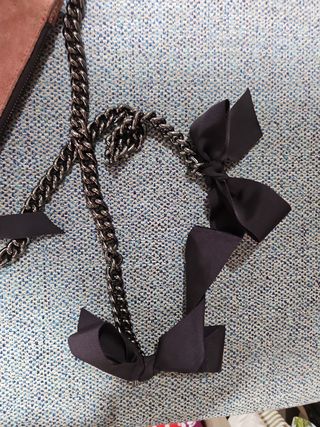 Bolso bandolera rosa | Piel