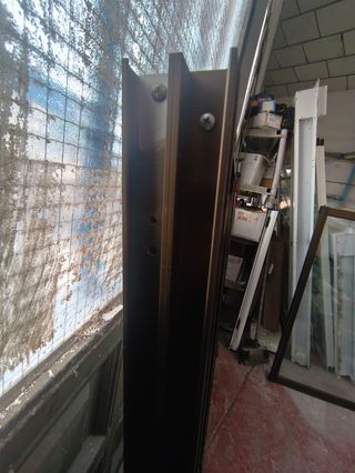 Ventana corredera aluminio bronce 2UDS!!