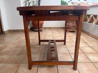 Mesa exterior teca oval extensible