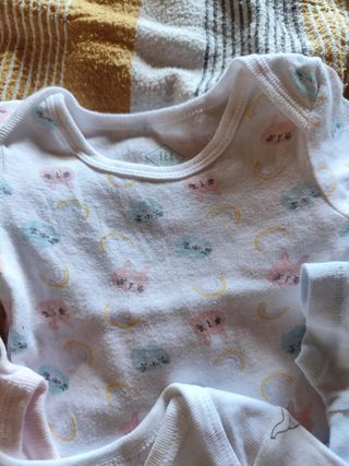 5 Body neonato in cotone 6M
