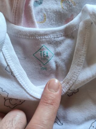 5 Body neonato in cotone 6M