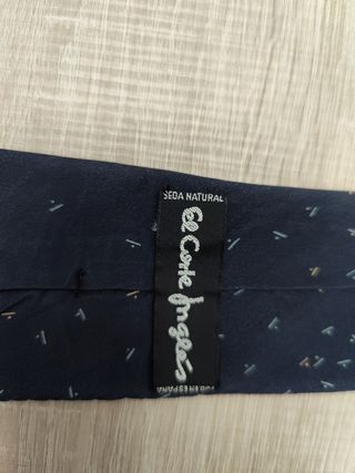 Corbata El Corte Inglés - azul marino de seda