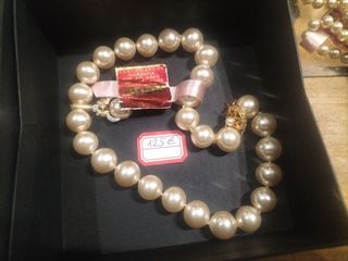 Pulseras perlas Majorica beige/dorado