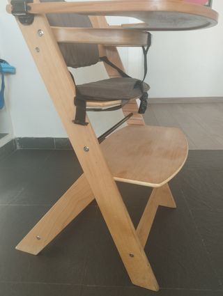 Trona bebé madera adaptable