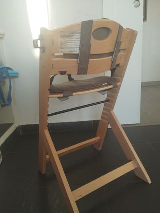 Trona bebé madera adaptable