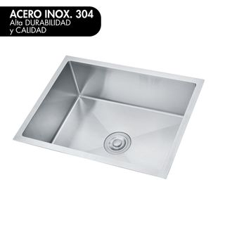 Fregadero acero  bajo cromo - 68x45cm