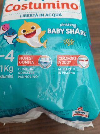 12 Pañales baño Pampers Costumino 3-4 (6-11kg)