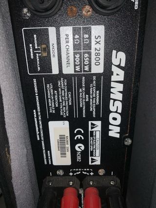 Amplificatore Samson SX2800 2800W 