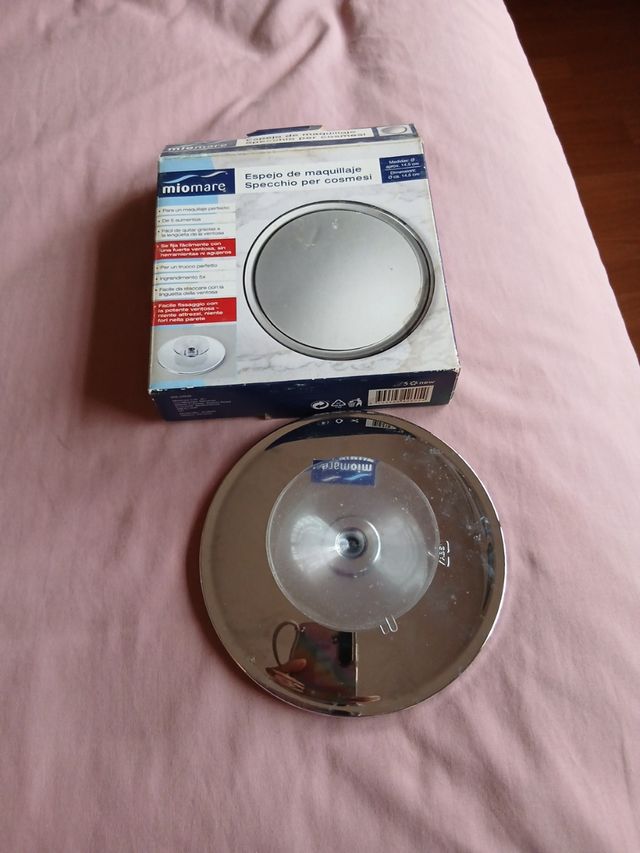 Espejo miomare maquillaje - plateado