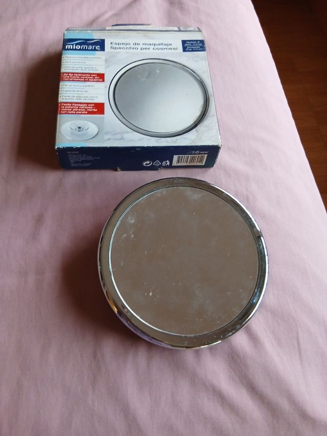 Espejo miomare maquillaje - plateado