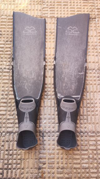 Pinne in carbonio Soriatec con scarpa Cressi,