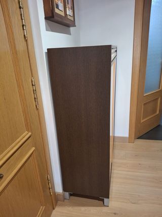 Zapatero madera 120x100x10 beige-marrón
