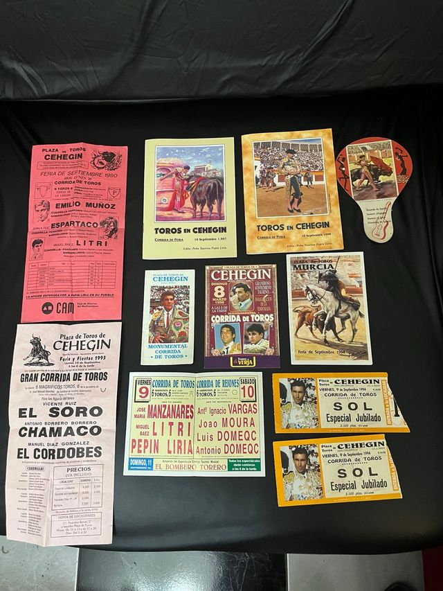 Carteles Toros Pepín Liria: Antigüedades