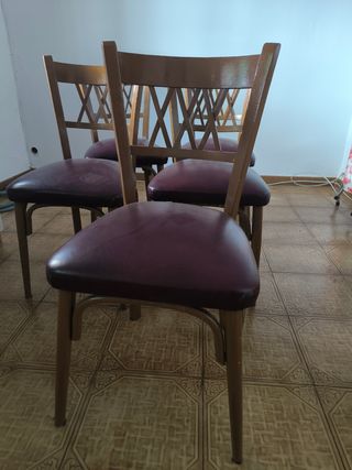 5 sillas comedor vintage