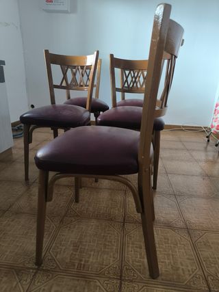 5 sillas comedor vintage