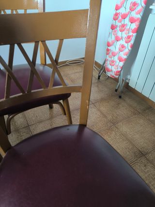 5 sillas comedor vintage