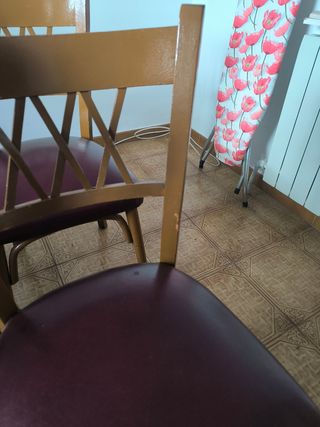 5 sillas comedor vintage