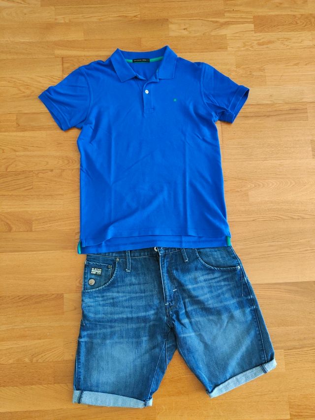 Polo Purificación García azul talla S