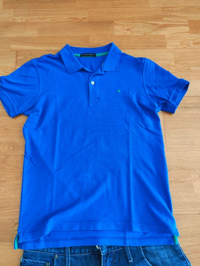 Polo Purificación García azul talla S
