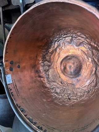 Caldero cobre antiguo