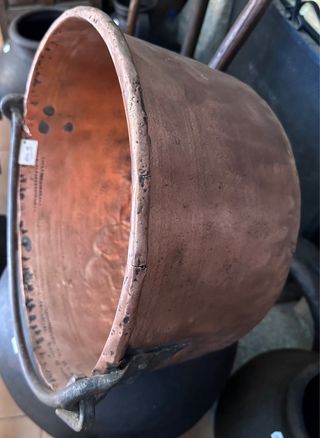 Caldero cobre antiguo