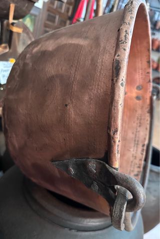 Caldero cobre antiguo