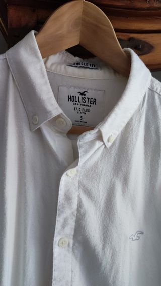 Camisa Hollister blanca talla S