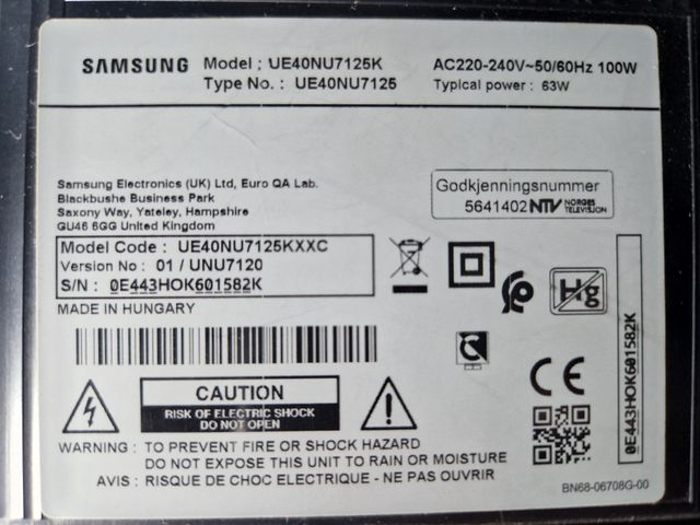 Tira LED BN61-15481X L1-NU7.1/7.3