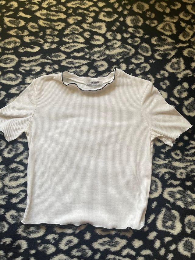Top bianco Zara Trafaluc - Taglia S