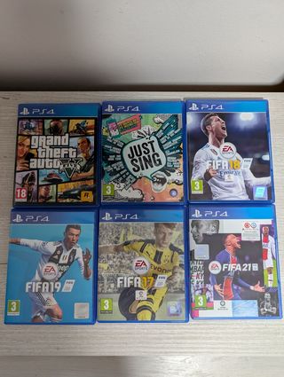 6 Juegos PS4 (PlayStation 4): GTA V, Just Sing, FI