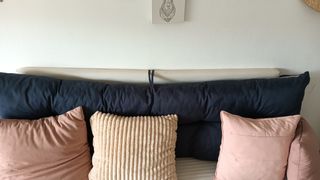 Funda elástica beige cama 135cm
