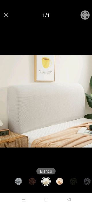 Funda elástica beige cama 135cm