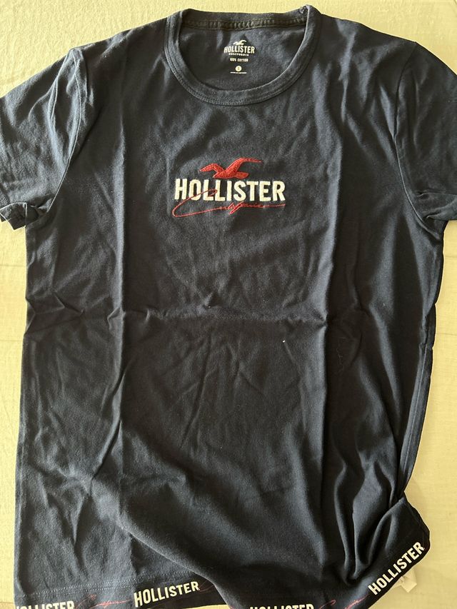 Camiseta Hollister S - Azul