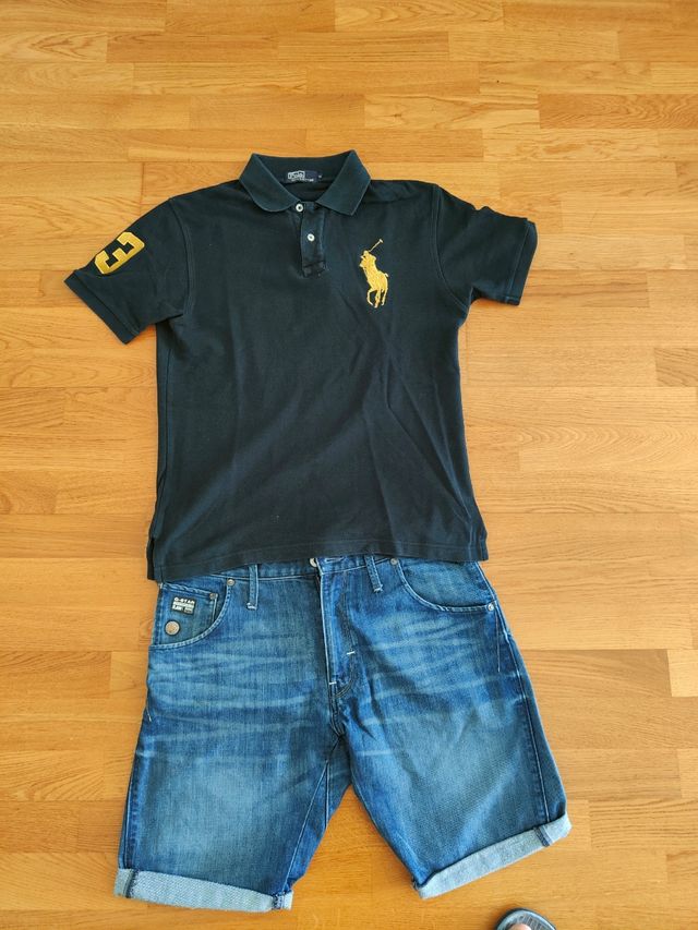 Polo negro talla M