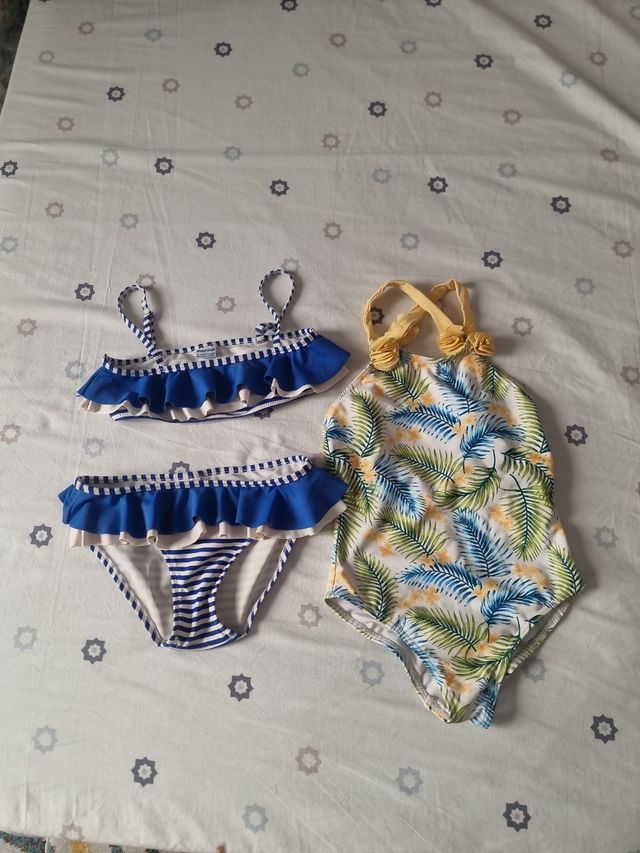 Bañador y bikini  niña 8 años