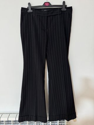 Traje Zara rayas negras