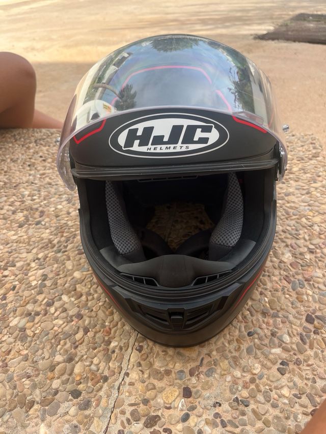 Casco moto HJC negro