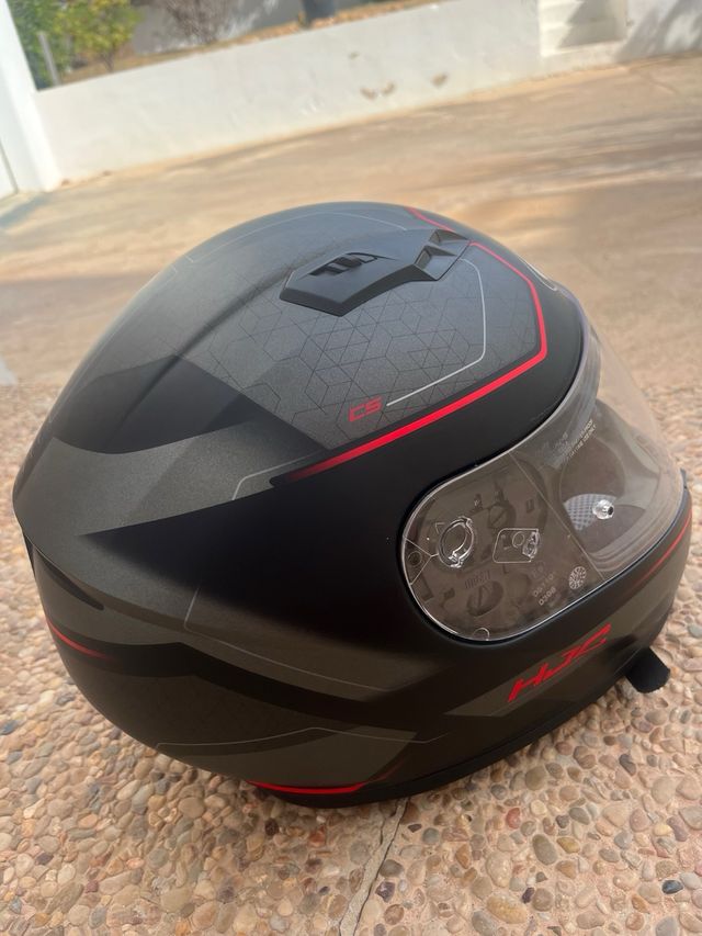 Casco moto HJC negro