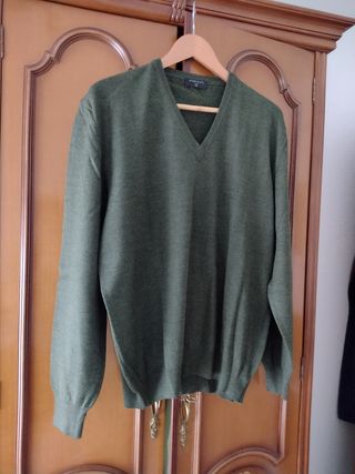 Jersey caballero clásico verde oliva