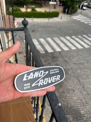 Emblema Land Rover - Aluminio