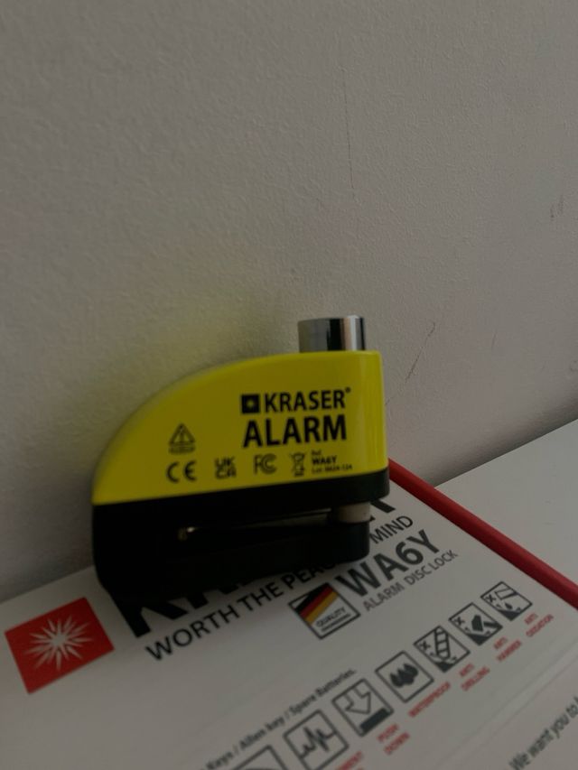 Alarma Disco Kraser WA6Y - Candado Moto