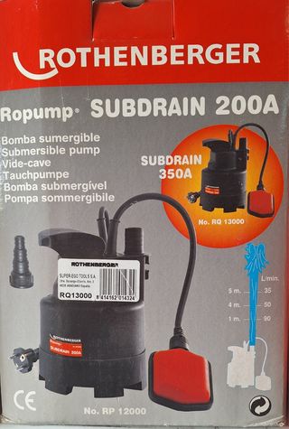Bomba Sumergible Rothenberger Subdrain 200A