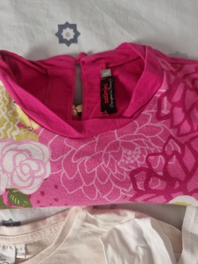 6 Camisetas Niña 6-7 años.
