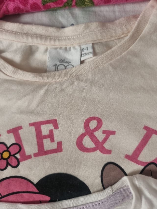 6 Camisetas Niña 6-7 años.