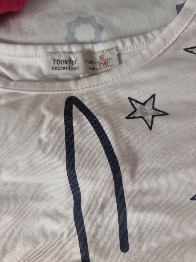 6 Camisetas Niña 6-7 años.