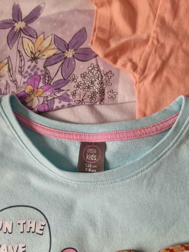 6 Camisetas Niña 6-7 años.